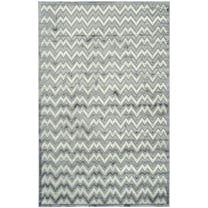 SAFAVIEH Paradise Kenrick Geometric Area Rug, Light Grey/Dark Grey, 5'1" x 7'6"