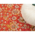 thumbnail image 3 of Unique Loom Krystle Penrose Rug Rust Red/Gold 5' 3" x 7' 9" Rectangle Floral Farmhouse Perfect For Living Room Bed Room Dining Room Office, 3 of 7