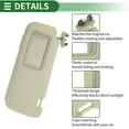 thumbnail image 5 of Unique Bargains Left Driver Side Car Sun Visor for Toyota Corolla 2009-2013 Plastic with Mirror No.74320-12L50-E0 Beige, 5 of 6