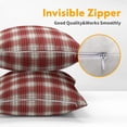thumbnail image 3 of Christmas Pillow Covers 16x16 Inch Red Gingham Decoration Plaid Pillow Covers Set of 2 Winter Holiday Throw Pillow Covers for Chair Bedroom Living Room Home Decor, 3 of 6