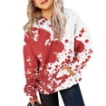 thumbnail image 2 of Chandail à Capuchon pour Garçons - Motif à Manches Longues pour Enfants Imprimé Halloween Sweat à Capuche Imprimé pour Garçons et Filles 2 Ans Rouge, 2 of 4