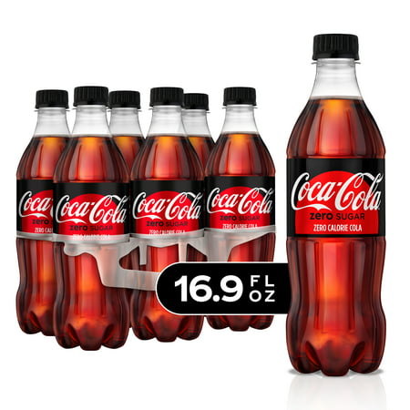 (4 Pack) Coca-Cola Zero Sugar Soda, 16.9 Fl Oz, 6 Count