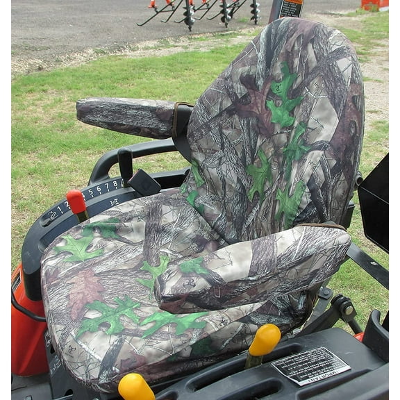 KU25 Durafit Seat Covers, Custom Fit Kubota Seat Covers for tractor B2301 B2601 and MX6000 cab tractor in Camo Endura