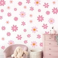 thumbnail image 2 of Vinilos Decorativos Para Pared Juego de pegatinas de pared con diseño de hojas, 1 unidad, autoadhesivas, para dormitorio, sala de estar, entrada y decoración del hogar (rosa). Rkxzt, 2 of 6