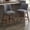 DARK GREY, variant on Newest 30" Swivel Bar Stools Set of 2, Cream White Linen Upholstery with High Back & Solid Wood Frame for Kitchen Island & Home Bar