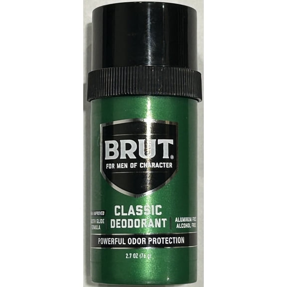 Brut Classic Round Stick Deodorant for Men, Powerful Odor Protection, 2.7 oz