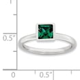 thumbnail image 4 of Swarovski Sterling Silver Square May Ring, 4 of 4