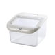 thumbnail image 4 of Recipiente para alimentos secos, dispensador de arroz, tapa sellada multiusos, contenedor de almacenamiento de arroz, contenedor de almacenamiento de Blanco Pequeño Gloria Contenedor de almacenamiento de arroz, 4 of 9