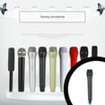 thumbnail image 2 of QualitChoice Artificial Handheld Microphone Kids Live Streaming Stage Performance Portable Simulation Fake Mic Props Toy Festival Big Tube Black 1Set, 2 of 6