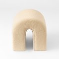 thumbnail image 5 of SHYFOY N-Shaped Upholstered Accent Ottoman – Modern Fabric Footrest Stool, Small Bench for Living Room, 5 of 6