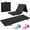 Black, variant on Tri Fold Folding Exercise Mat with Carrying Handles, 1.5" Thick Foldable Gym Mat, Foam Workout Mat for Gymnastics, Yoga, MMA, Core Workouts, Stretching, Multiple Colors