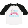 thumbnail image 3 of Inktastic Most Magical Middle Sister Cute Unicorn Girls Toddler T-Shirt, 3 of 5
