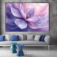 thumbnail image 2 of Mudket Purple Pink Abstract Magnolia Flower Canvas Wall Art, Framed Floral Print, Ready to Hang Wall Decor for Living Room Bedroom Office, Modern Elegant Artwork - 12"L x 8"W, 2 of 10