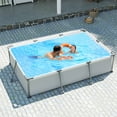 thumbnail image 2 of Costway 978 Gal Outdoor Family Swimming Pool with Metal Frame Multi-layer PVC Fabric, 2 of 10