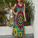 thumbnail image 2 of Bohemian Pattern Vestido Sin Mangas Para Mujer, Traje De, Ropa De Cumpleaños, Verano, 2 of 5