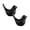 Black S 1PCS & White L 1Pack, variant on Black White Ceramic Bird Ornaments Modern Minimalist Living Room Home Table Decorations,8 cm,Blue