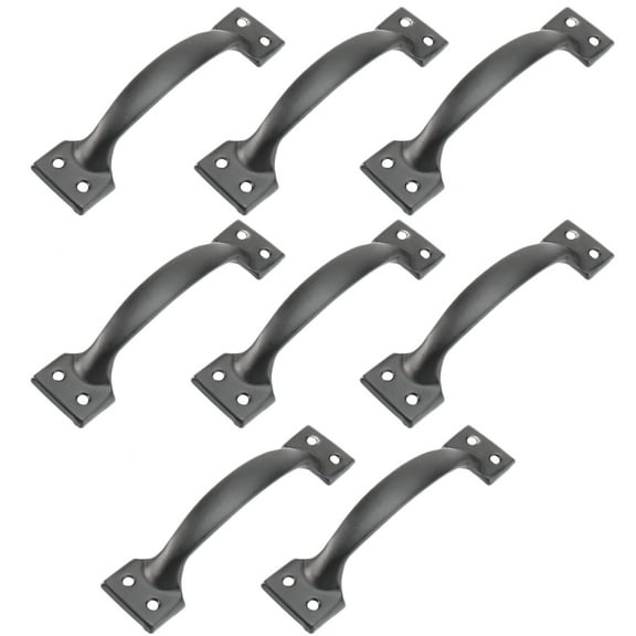 8pcs 6 Inches Door Handle Pulls Cabinet Bar Handle Door Handle Black Handle for Cabinet Drawer Furniture Black