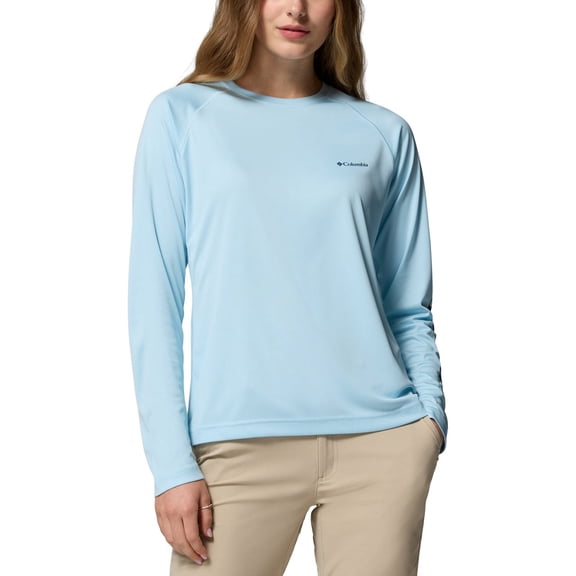 Columbia Women’s Omni-Shade Long Sleeve Sun Tee, Spring Blue, Small