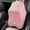Pink, variant on Litrail Memory Foam Car Neck Pillow Lumbar Back Support - Breathable Headrest Cushion for Car, Airplane, Home - Velvet Cover, Pain Relief, Ergonomic Design