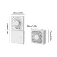 thumbnail image 3 of Yuarrent Ventilador portátil al aire libre interfaz USB plegable verano 3 engranajes Color sólido ventiladores de refrigeración recargables Electrodomésticos Blanco, 3 of 6