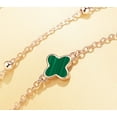 thumbnail image 2 of MLYeeWf Four Leaf Clover Bracelet in Green, Red & Black Fashion Metal, Includes 3 Bracelets, 2 of 5