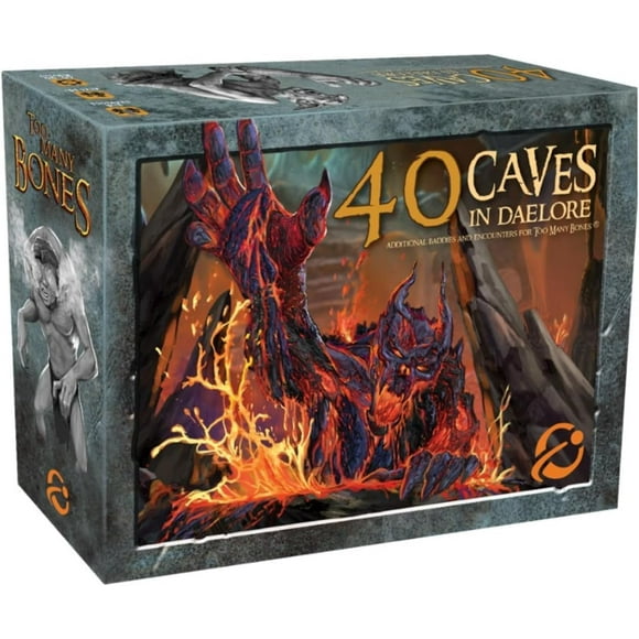 Chip Theory Games Too Many Bones: 40 Caves in Daelore Dice-Builder Roleplaying Game Expansion Strategic Fantasy RPG Game Accessories for Ages 14 and Up 1-4 Players