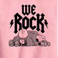 thumbnail image 2 of Peanuts - We Rock Charlie Brown And Snoopy - Toddler And Youth Crewneck Fleece Sweatshirt, 2 of 5