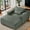 Green, variant on 55'' Wide Corduroy Sofa Lounger with Moveable Ottoman