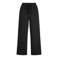 thumbnail image 7 of Diufon Sweatpants for Women Baggy Drawstring High Waist Fleece-lined Pants Fall Winter Warm Pants with Pockets, 7 of 7