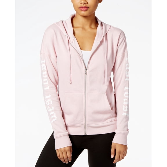 Material Girl Active Juniors Fleece Lined Hoodie Shimmer Pink XL
