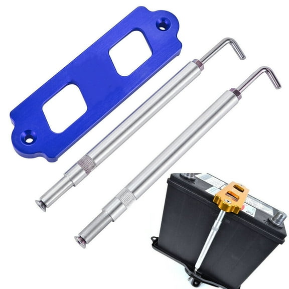 For Honda Civic S2000 Integra Battery Tie Down Kit Hold Down Rod W/ Tray Hooks