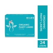 Hi Life Organic liners|Pantyliner|Daily Liners with wings|Liners for women|Super-Soft and Unique with Wings for Protection Against Leakage, Rashes & Discharge, Designed for Daily Use - Pack of 24