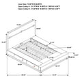 thumbnail image 4 of Miekor Furniture Mallory Smokey Walnut Queen Storage Platform Bed MK9528, 4 of 5