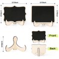 thumbnail image 3 of Mini letrero de pizarra con 20 etiquetas de alimentos para bufé de fiesta, letreros pequeños de pizarra de madera con soporte de caballete para etiquetas de alimentos, 3 of 5