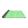thumbnail image 2 of Ahgly Company Indoor Square Oriental Emerald Green Traditional Area Rugs, 4' Square, 2 of 4