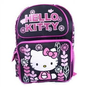 Hello Kitty - Plants Blk/Pnk - MED 14" Backpack