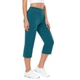 thumbnail image 2 of Capri Pants for Women High Waist Straight Leg Stretch Pants Summer Work Golf Capris with Pockets Casual Yoga Leggings, 2 of 8