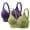 Purple, variant on Fatuov Wirefree Bras for Women Seamless Full Coverage All Day Comfort Bras for Everyday Push Up Soft Plus Size Bralette, 2-Pack, Beige, 40B