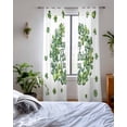 thumbnail image 3 of St Patrick's Day Sheer Curtains 63 Inch Length 2 Panels Set for Living Room/Bedroom, Green Lucky Shamrock Wreath Spring Vintage Kitchen Curtains Grommet Curtains Window Treatments 42"x63"x2, 3 of 7