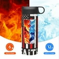 thumbnail image 6 of Pofeuu USA Flag Cross Print 18oz Sports Insulated Kettle, Sports Bottle Water Bottles For Men Women For Gym Hiking Camping Running Mountain Bike Outdoor Sports, 6 of 8