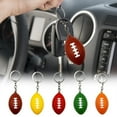 thumbnail image 4 of Rugby Keychain Mini Keychain Pendant Simulation Realistic Rugby Decor Decorative Anti-fall Ornamental Rugby Key Ring Pendant Outdoor Supply, 4 of 6