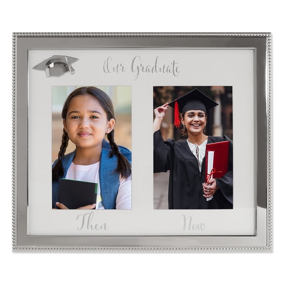 OUR GRADUATE THEN AND NOW frame for two 4x6 photos - 4x6