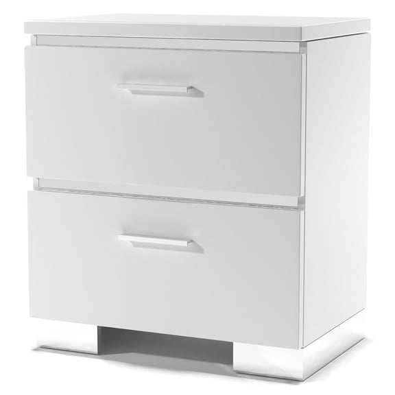 Furniture of America Quaker Contemporary Wood Nightstand in White