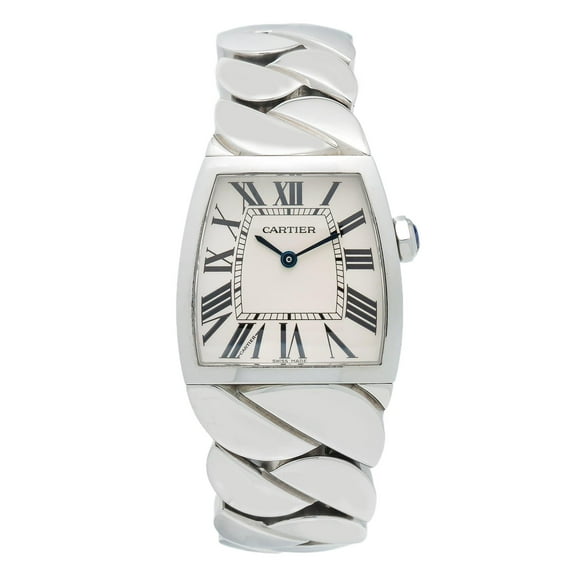 Pre-Owned Cartier La Dona de Cartier 2835 28MM White Dial With Stainless Steel Bracelet
