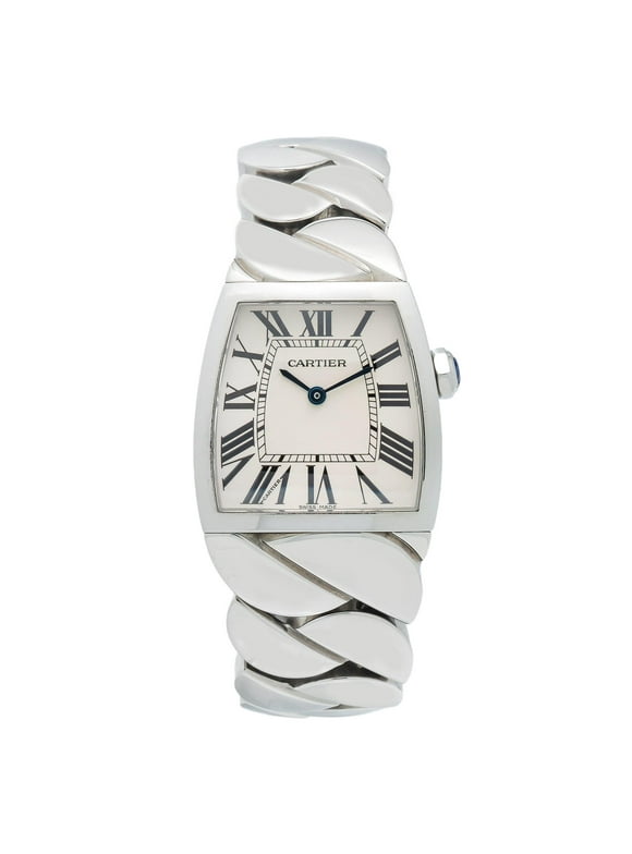 Pre-Owned Cartier La Dona de Cartier 2835 28MM White Dial With Stainless Steel Bracelet