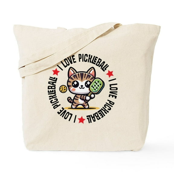 CafePress - I Love Pickleball - Unisex Canvas Tote Bag, Beige, 1-Piece