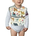 thumbnail image 6 of Hirioo Dogs Funny Pets for Baby Waterproof Pocket Bib Adjustable Closed for Babies Toddlers with Large Pocket 6-24Months, 6 of 8