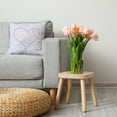 thumbnail image 3 of 18"x18" Simply Daisy Hugs & Kisses Heart Poly Accent Pillow, Magenta Qty 1, 3 of 5