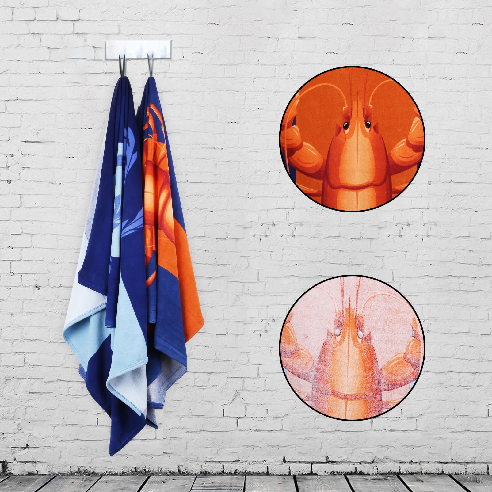 6 Pack Microfiber Beach Towel , 72' x 36 ' Oversized Extra Large Fast QuIck Dry Sand Free Lightweight Proof Mat Camp Big Towels for Adults Men Women Mom Dad Funny Gift - Tropical Flamingo - Turtle