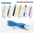 thumbnail image 2 of WuPing Silicone Pencil Grip, Ergonomic Writing Aid for Right or Left-Handed, 3.5 Inch Long, Multicolor, 6 Count, 2 of 8